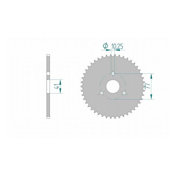 AFAM（アファム）Rスプロケット 415-40 11207-40(2638575)代引不可 送料無料 6,328円