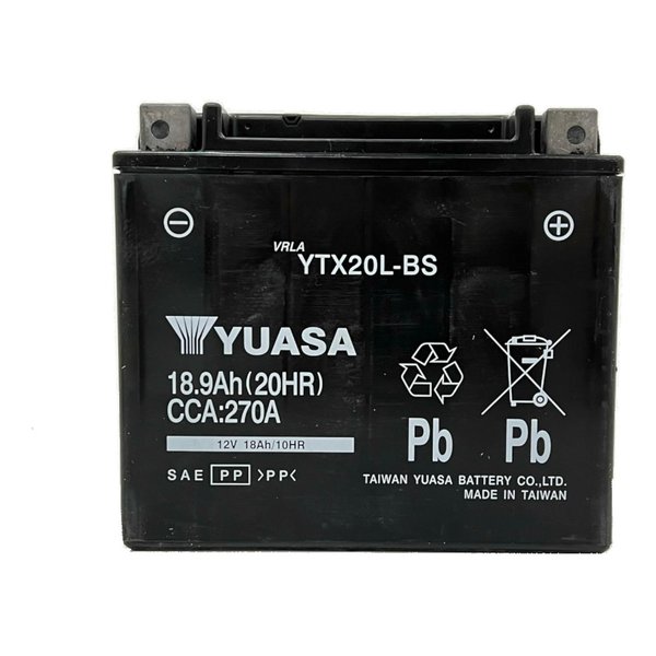 TAIWAN YAUASA（タイワンユアサ）バッテリー 12V 制御弁式 YTX20L-BS(2640019)代引不可 送料無料