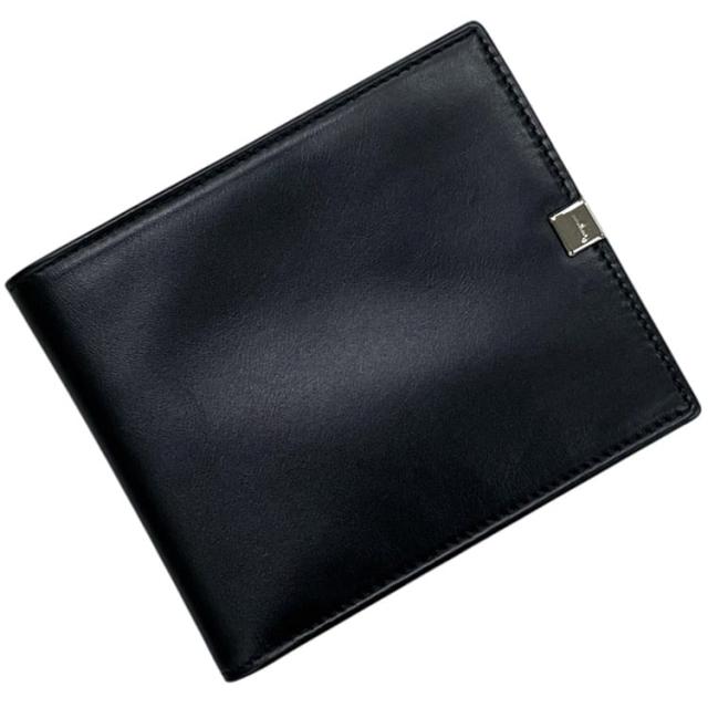 サルヴァトー レフェラガモ 二つ折り 財布 KK 66 8123レザー中古 ブラックSalvatore Ferragamoレディース