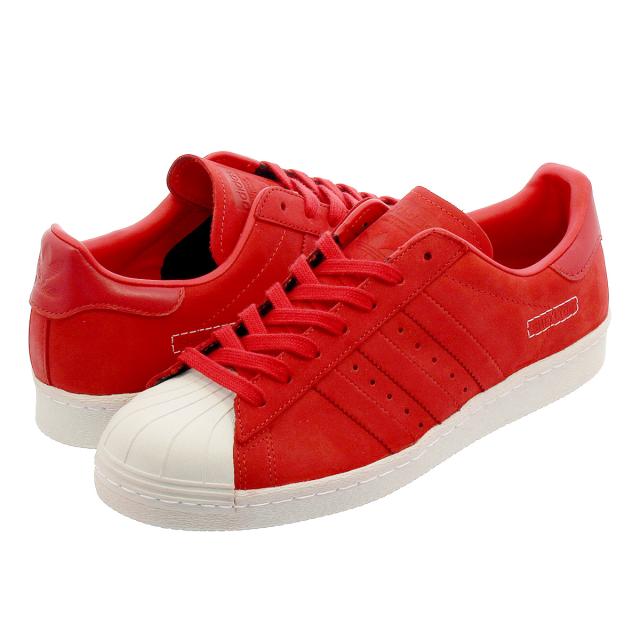 adidas superstar white scarlet