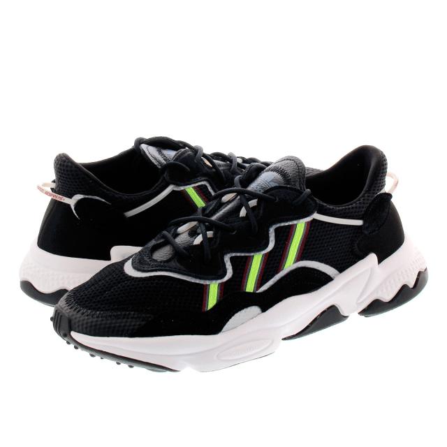 adidas ozweego black solar green