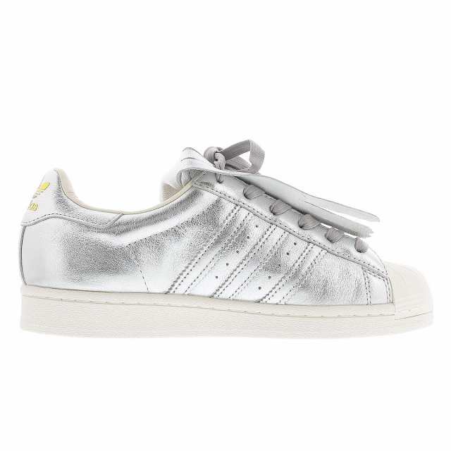 adidas superstar white metallic silver