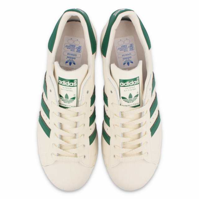 Adidas superstars khaki green hotsell and white