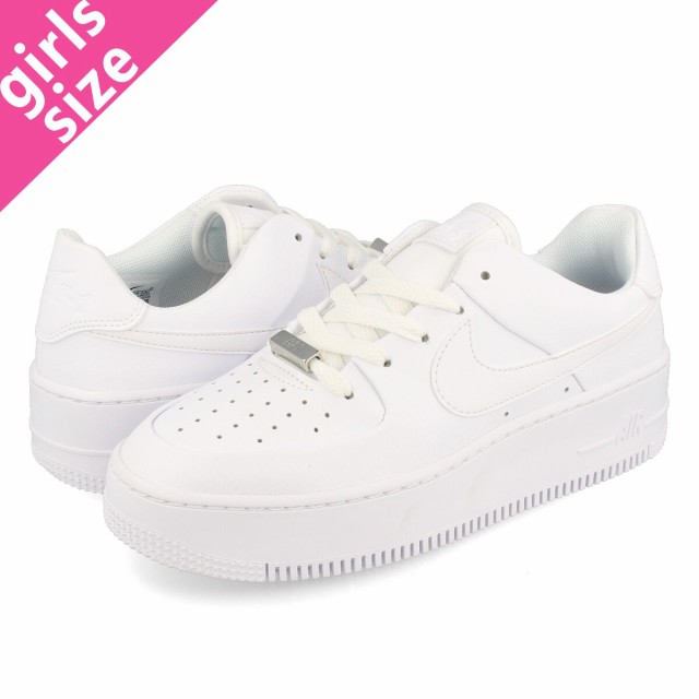 スニーカー レディース ナイキ ウィメンズ エアフォース 1 セージ ロー NIKE WMNS AIR FORCE 1 SAGE LOW WHITE/WHITE/WHITE ar5339-100