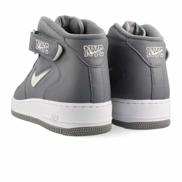 NIKE AIR FORCE 1 MID QS COOL GREY/WHITE/METALLIC SILVER 【NYC】の ...