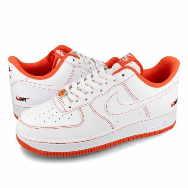 Air force 1 07 lv8 white shop black  and  total orange