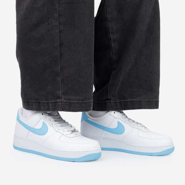 NIKE AIR FORCE 1 '07 ナイキ エアフォース1 07 メンズ レディース WHITE/AQUARIUS BLUE/WHITE ホワイト FQ4296-100