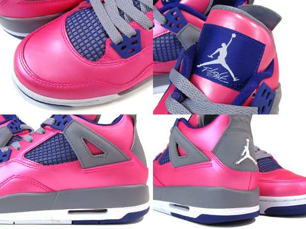 jordan retro 4 pink purple grey