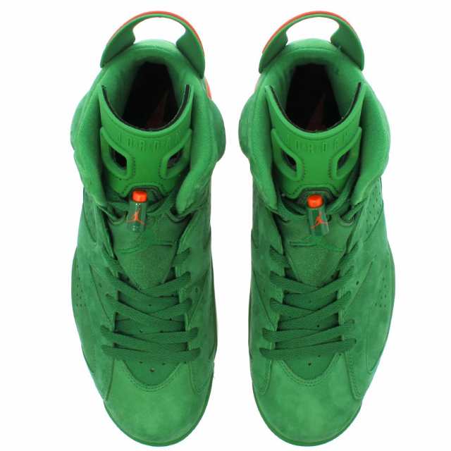 green and orange jordan 6
