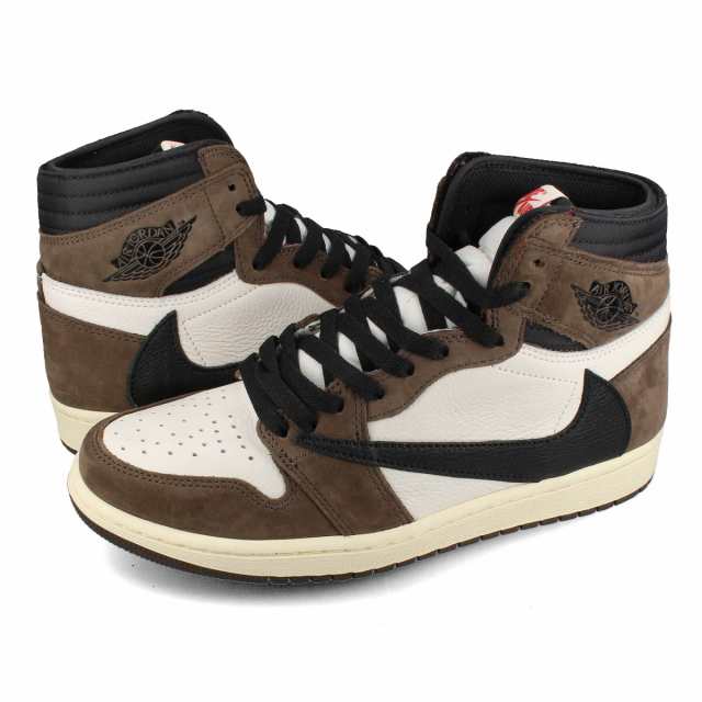 スニーカー メンズ ナイキ エア ジョーダン 1 レトロ ハイ NIKE AIR JORDAN 1 RETRO HIGH TRAVIS SCOTT  SAIL/BLACK/DARK MOCHA cd4487-10｜au PAY マーケット