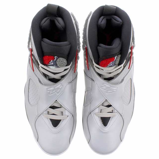 jordan 8 silver and red