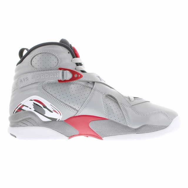 jordan 8 silver and red