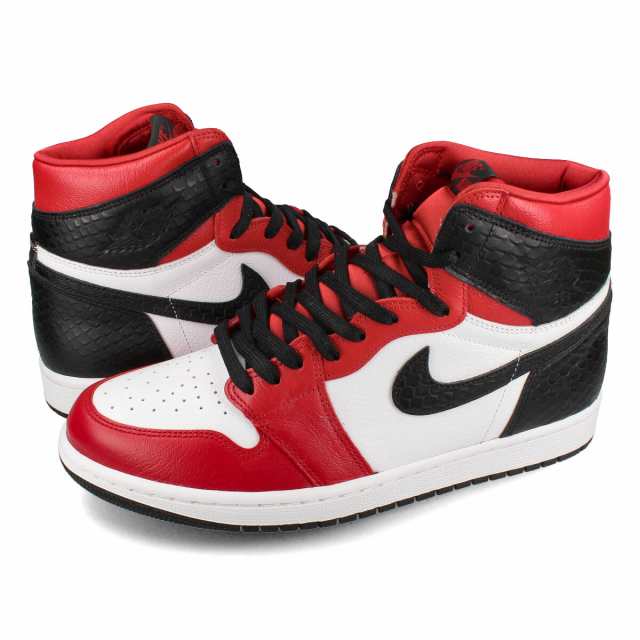 NIKE WMNS AIR JORDAN 1 HIGH OG GYM RED/WHITE/BLACK 【SATIN SNAKE】