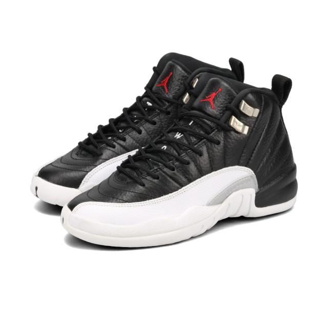 NIKE AIR JORDAN 12 RETRO GS BLACK/VARSITY RED/WHITE 【PLAYOFF】