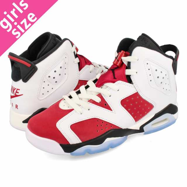 NIKE AIR JORDAN 6 RETRO GS WHITE/CARMINE/BLACK 【CARMINE】