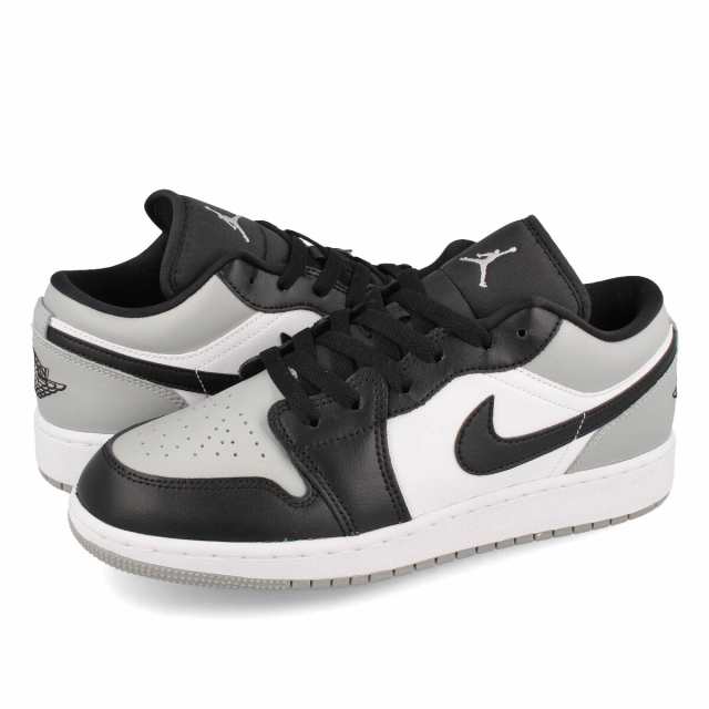 NIKE AIR JORDAN 1 LOW GS LT SMOKE GREY/BLACK/WHITE 【SHADOW TOE】