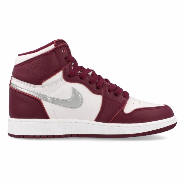 NIKE AIR JORDAN 1 RETRO HIGH OG GS BORDEAUX/METALLIC SILVER NIKE AIR JORDAN 1 RETRO HIGH OG GS BORDEAUX/METALLIC SILVER