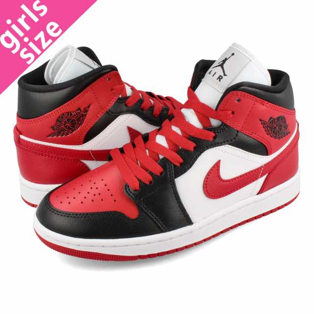 NIKE AIR JORDAN1 MID BLACK/GYM RED-WHITE