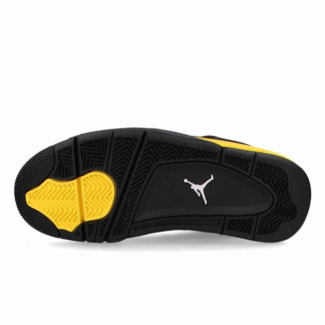 NIKE AIR JORDAN 4 RETRO GS 【THUNDER】 ナイキ エア ジョーダン 4 レトロ GS レディース BLACK/WHITE/TOUR YELLOW ブラック 408452-017の通販は