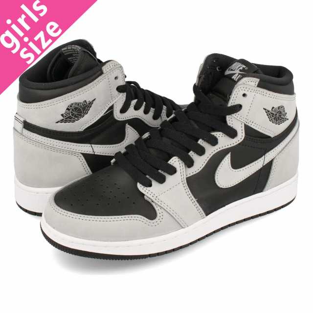 NIKE AIR JORDAN 1 RETRO HIGH OG GS BLACK/LIGHT SMOKE GREY/WHITE ...