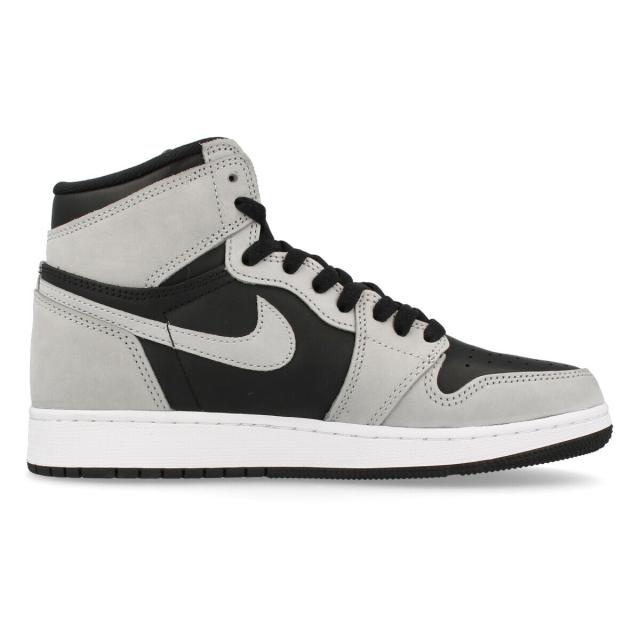 NIKE AIR JORDAN 1 RETRO HIGH OG GS BLACK/LIGHT SMOKE GREY/WHITE 