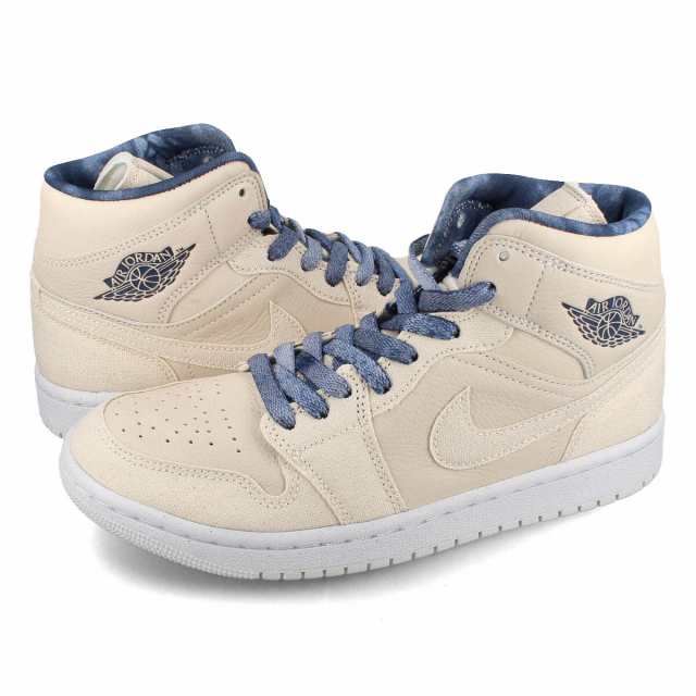 NIKE WMNS AIR JORDAN 1 MID SE SANDDRIFT/SAIL/MIDNIGHT NAVY/WHITE