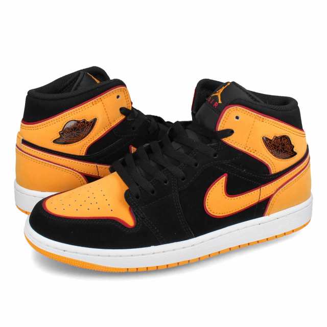 NIKE AIR JORDAN 1 MID SE ナイキ エア ジョーダン 1 ミッド SE メンズ BLACK/CARDINAL RED/WHITE/VIVID ORANGE ブラック fj4923-008