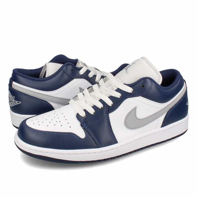 NIKE AIR JORDAN 1 LOW ナイキ エア ジョーダン 1 ロー メンズ WHITE/WOLF GREY/MIDNIGHT NAVY ホワイト 553558-141