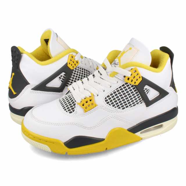 NIKE WMNS AIR JORDAN 4 RETRO 【VIVID SULFUR】 ナイキ ウィメンズ エア ジョーダン 4 レトロ レディース WHITE/COCONUT MILK/VIVID SUL