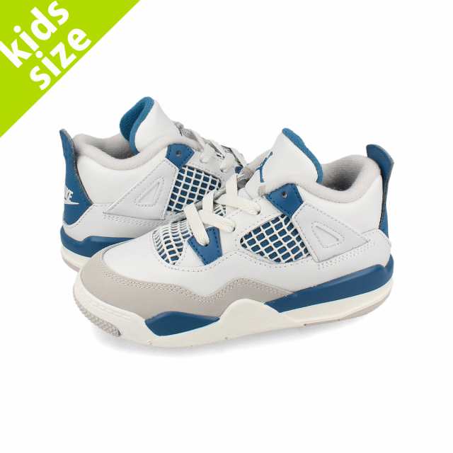 NIKE AIR JORDAN 4 RETRO TD 【MILITARY BLUE】 ナイキ エア ジョーダン 4 レトロ TD 【ミリタリーブルー】 ベビー 子ども OFF WHITE/MIL