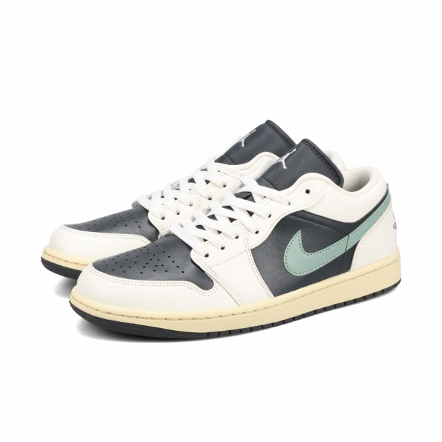 NIKE WMNS AIR JORDAN 1 LOW ナイキ ウィメンズ エア ジョーダン 1 ロー メンズ レディース ANTHRACITE/JADE SMOKE/SAIL ブラック DC0774-001の通販は