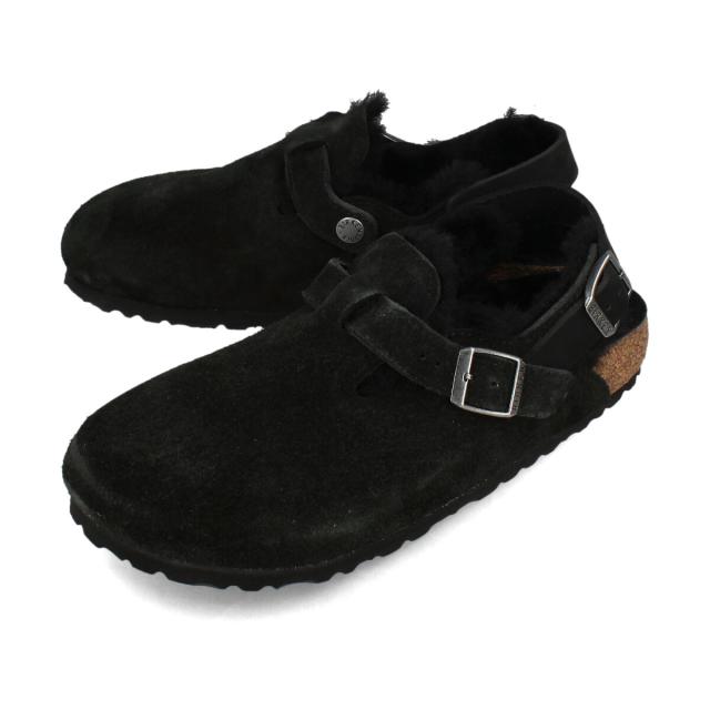 BIRKENSTOCK TOKIO SHEARLING SUEDE LEATHER 【NARROW】 ビルケンシュトック トキオ シアリング スエードレザー ナローフィット レディース BLACK ブラック BKS-1028328の通販は