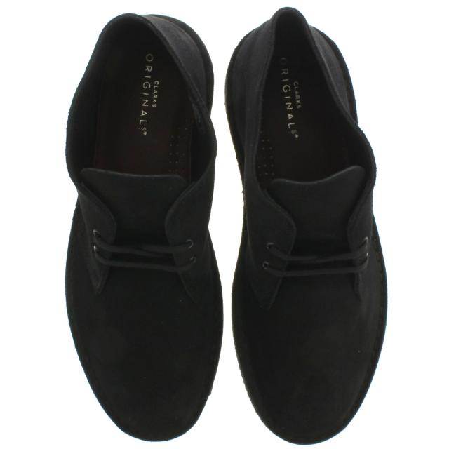 clarks desert boots black