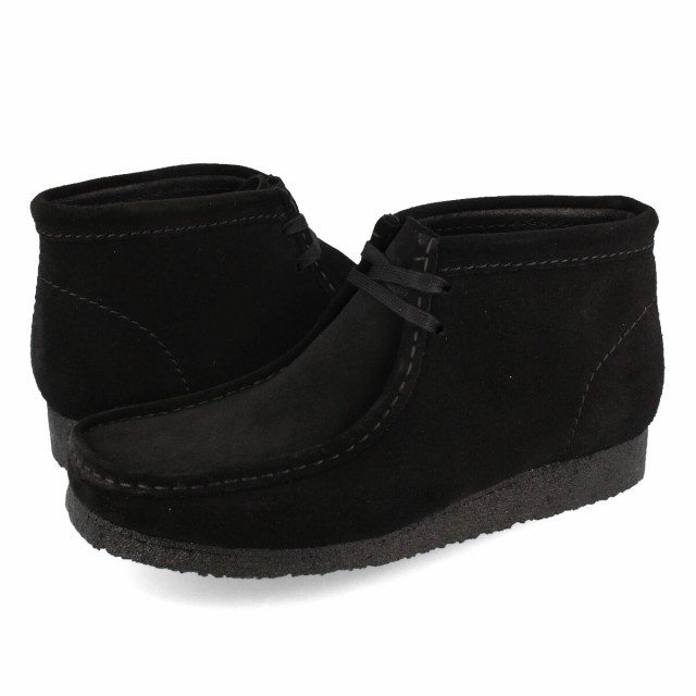 CLARKS WALLABEE BOOT クラークス ワラビー ブーツ メンズ カジュアル シューズ モカシン ブーツ BLACK SUEDE ブラック スエード 2615551