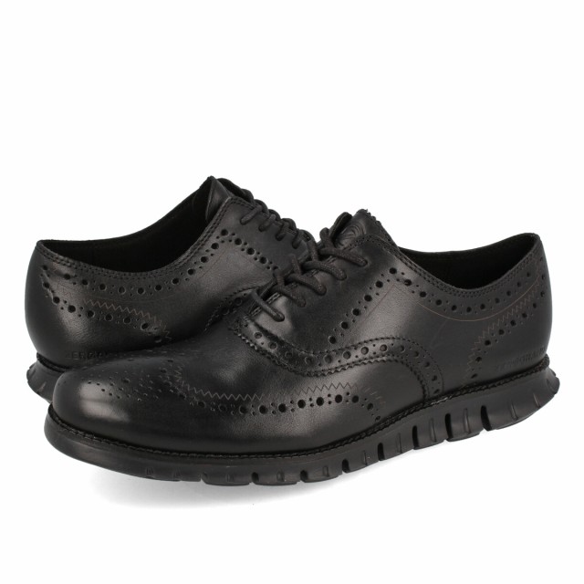 COLE HAAN ZEROGRAND WINGTIP OXFORD コールハーン ゼログランド ウィングチップ オックスフォード BLACK  CLOSED HOLES/BLACK C20719｜au PAY マーケット