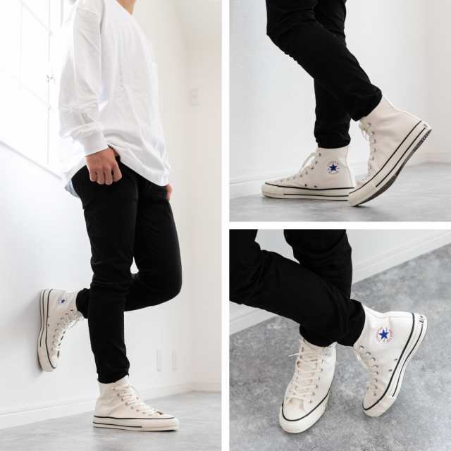 スニーカー メンズ レディース コンバース オールスター J HI ハイカット ホワイト 白 日本製 CONVERSE CANVAS ALL STAR  J HI WHITE MADE｜au PAY マーケット