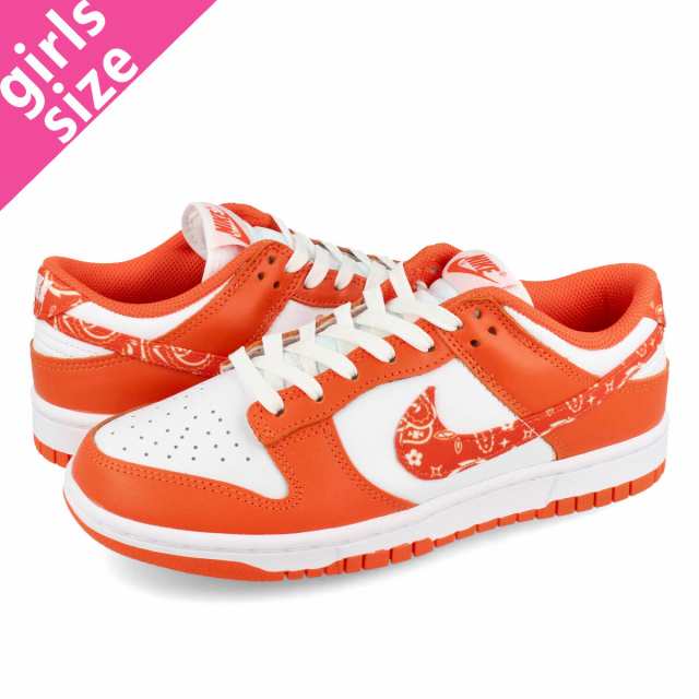 NIKE WMNS DUNK LOW WHITE/RUSH ORANGE/WHITE 【PAISLEY】