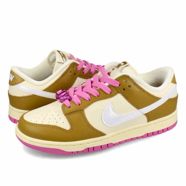 NIKE WMNS DUNK LOW SE 【JUST DO IT】 ナイキ ウィメンズ ダンク ロー SE レディース BRONZINE/COCONUT MILK/PLAYFUL PINK ブラウン FD8683-700
