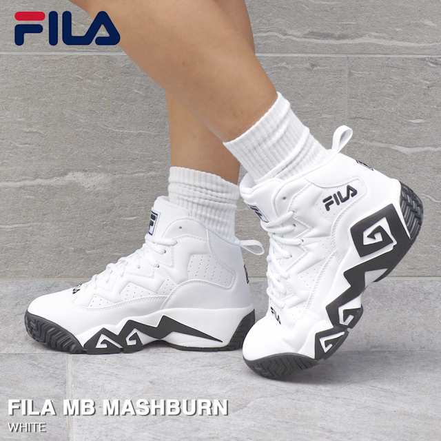 スニーカーメンズ レディース フィラ MB マッシュバーン ホワイト FILA