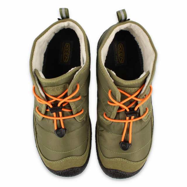 KEEN YOUTH HOWSER II CHUKKA WP キーン ユース ハウザー ツー チャッカ ウォータープルーフ キッズ 防水  CAPULET OLIVE/RUSSET ORANGE ｜au PAY マーケット