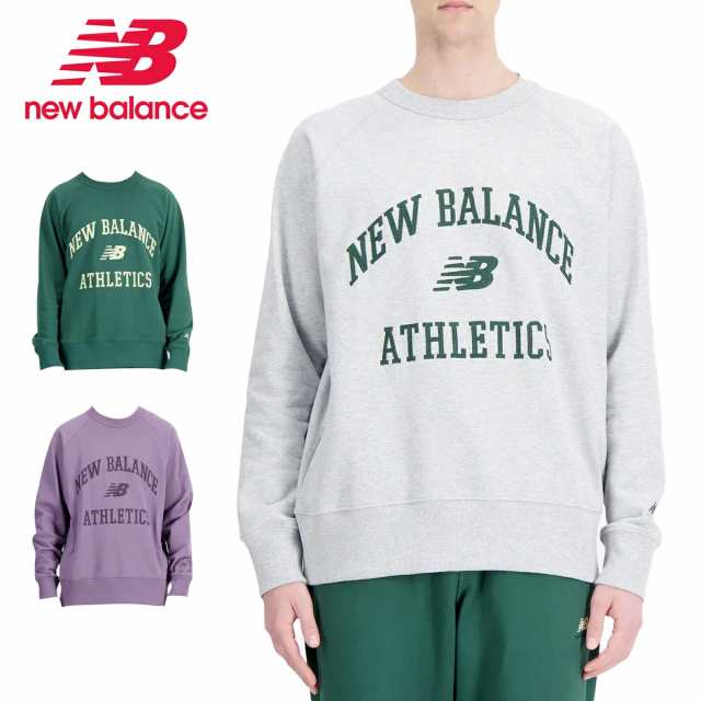 NEW BALANCE ATHLETICS VARSITY SWEAT CREW ニューバランス アスレチック バーシティ スウェットクルー メンズ レディース mt33550