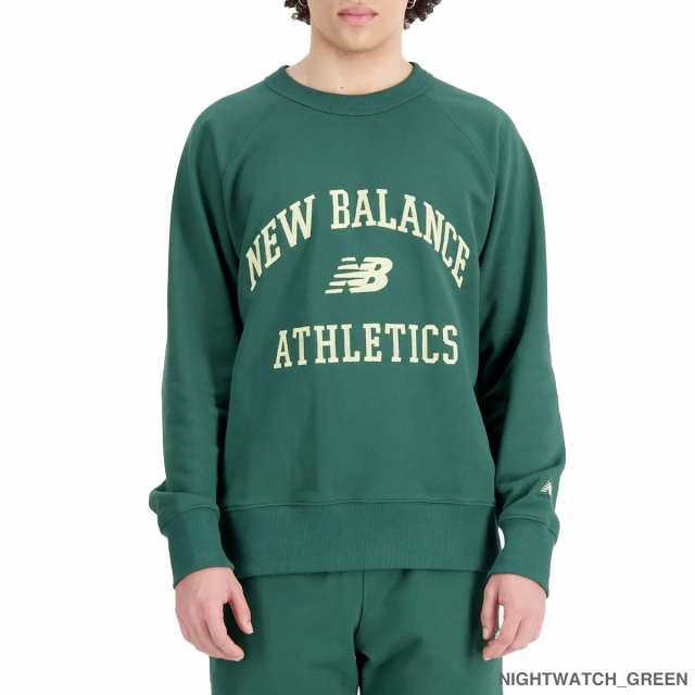 NEW BALANCE ATHLETICS VARSITY SWEAT CREW ニューバランス アスレチック バーシティ スウェットクルー メンズ レディース mt33550