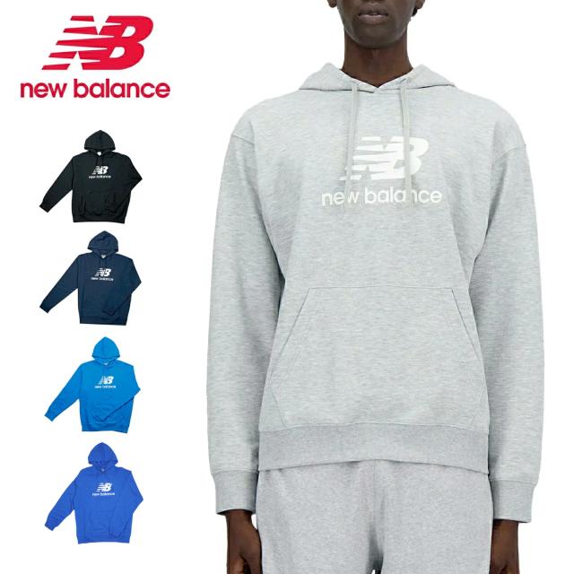 NEW BALANCE SE STACKED LOGO SWEAT HOODIE ニューバランス スポーツ エッセンシャル スタックトロゴ スウェット フーディー メンズ レディース MT41501 NEW BALANCE SPORT ESSENTIALS STACKED LOGO SWEAT HOODIE