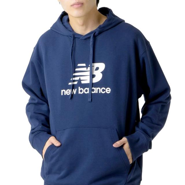 NEW BALANCE SE STACKED LOGO SWEAT HOODIE ニューバランス スポーツ エッセンシャル スタックトロゴ スウェット フーディー メンズ レディース MT41501 ニューバランス New Balance メンズ スウェットパーカー