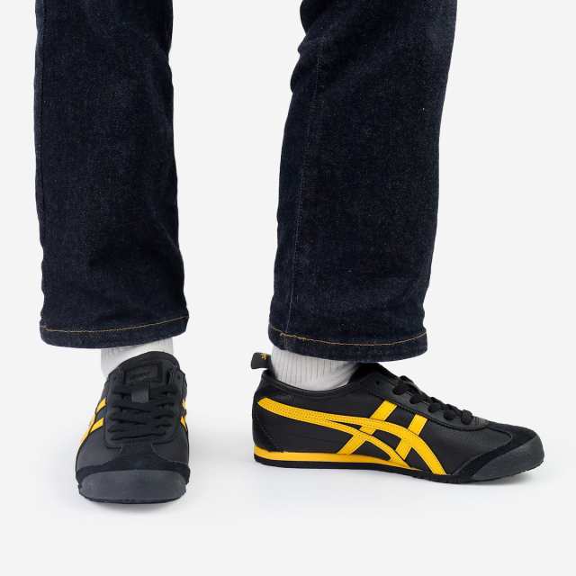 Onitsuka Tiger MEXICO 66 オニツカタイガー メキシコ 66 メンズ レディース BLACK/YELLOW ブラック 1183A201-003