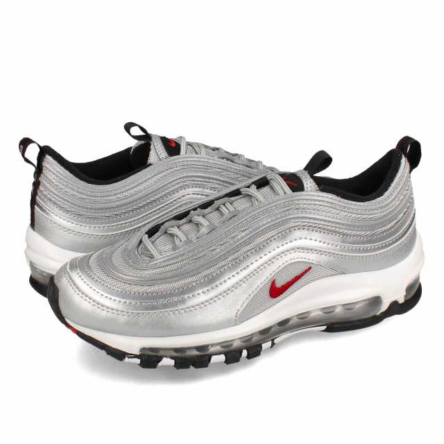 NIKE AIR MAX 97 GS METALLIC SILVER/VARSITY RED/WHITE