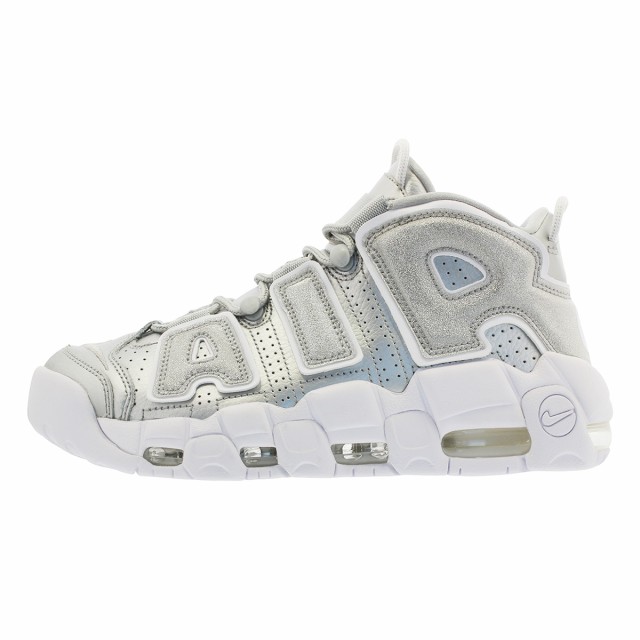 nike air more uptempo metallic silver