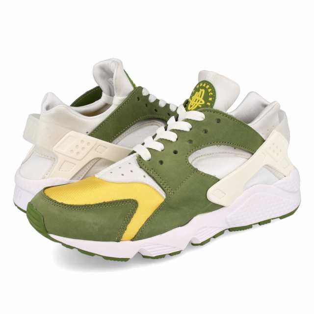 NIKE AIR HUARACHE RUN LE 【STUSSY】 ナイキ エア ハラチ ラン LE ステューシー DARK OLIVE/VARSITY MAIZE/WHITE dd1381-300