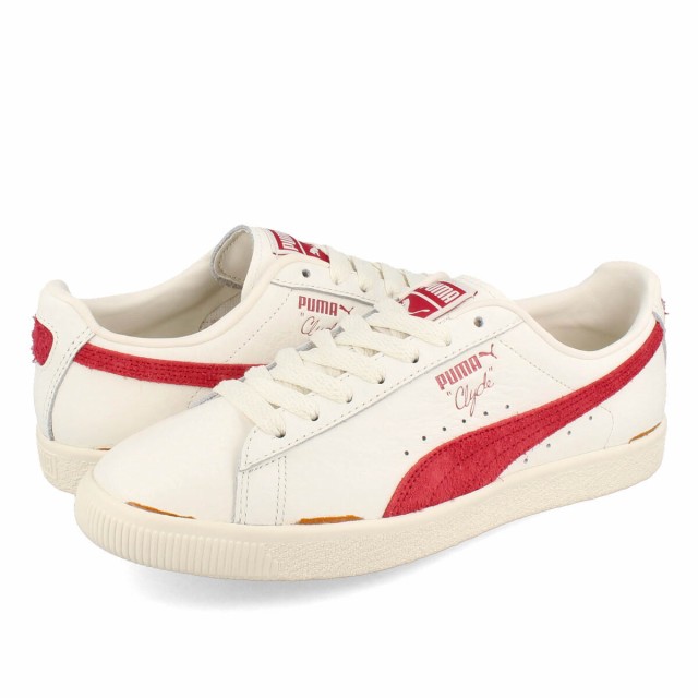 【3月1日(金)発売】 PUMA CLYDE NEVERWORN III プーマ クライド ネバーウォーン 3 メンズ レディース WARM WHITE/CLUB RED ホワイト 3964