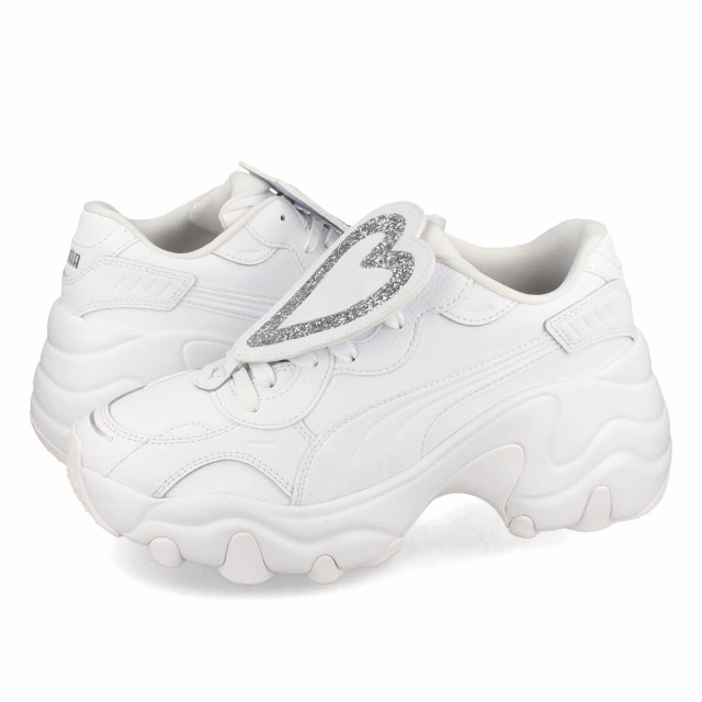 PUMA PULSAR WEDGE WNS BADGE プーマ パルサー ウェッジ ウィメンズ バッジ レディース WHITE/WHITE/BLACK ホワイト 398676-01